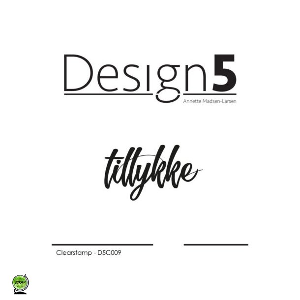 Desig5 D5C009 - stempel "tillykke"
