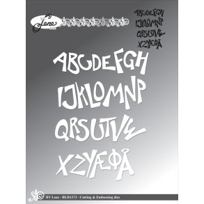 By Lene BLD1373 - Dies Funky alfabet