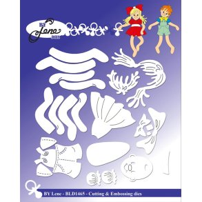 By Lene BLD1465 - Dies Slaskedukker 2 stk.