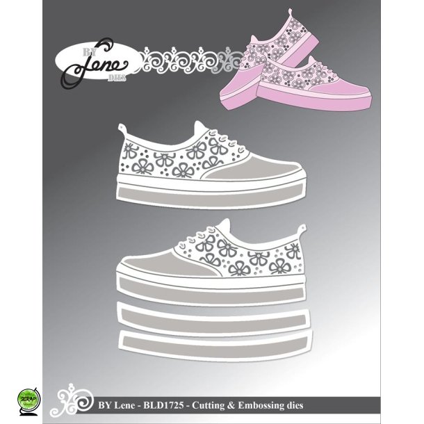 By Lene BLD1725 - Dies Flower sneakers