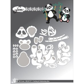 By Lene BLD1727 - Dies Cute Panda