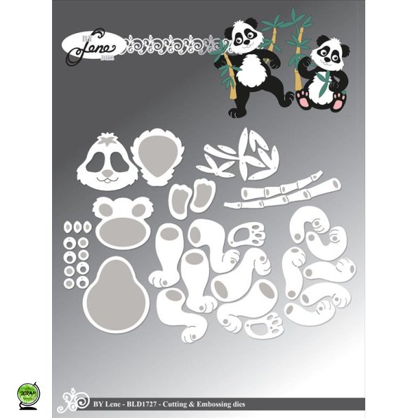 By Lene BLD1727 - Dies Cute Panda