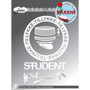 By Lene BLD1740 - Dies Tillykke ramme