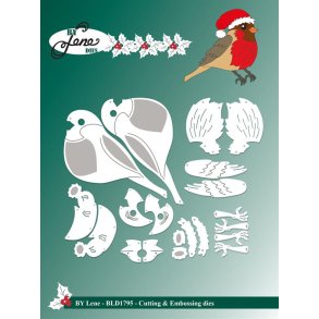 By Lene BLD1795 - Dies Christmas Robin