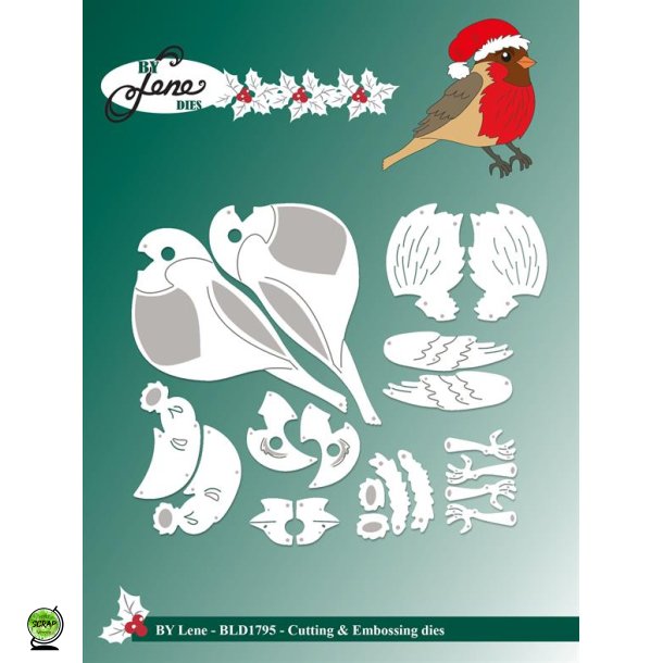 By Lene BLD1795 - Dies Christmas Robin