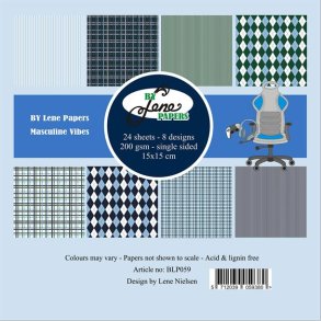 By Lene BLP059 - Mascuine Vibes 15*15 cm