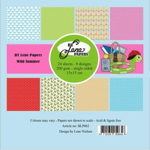 By Lene BLP062 - Wild Summer 15x15 cm