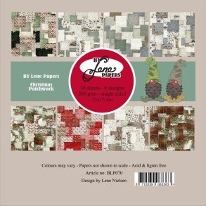 By Lene BLP070 - Christmas Patchwork 15x15 cm