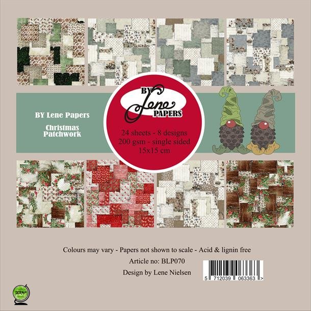 By Lene BLP070 - Christmas Patchwork 15x15 cm