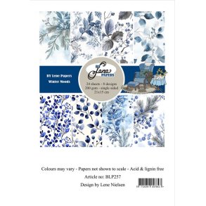By Lene BLP257 - Paper Pad Winter Moods 15x21 cm