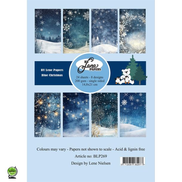 By Lene BLP269 - Blue Christmas 14,8x21 cm