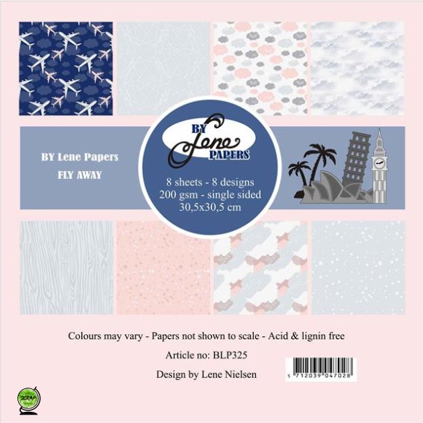 By Lene BLP325 - Fly Away st 30,5*30,5 cm