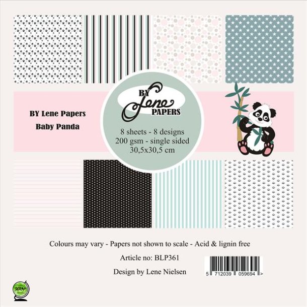 By Lene BLP361 - Baby Panda 30,5x30,5 cm