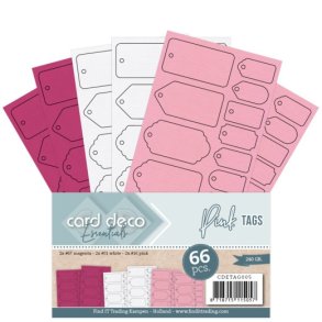 Card Deco CDETAG005 - Pink Tags 