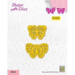 Nellie Snellen SD243 - Dies Two butterflies 1