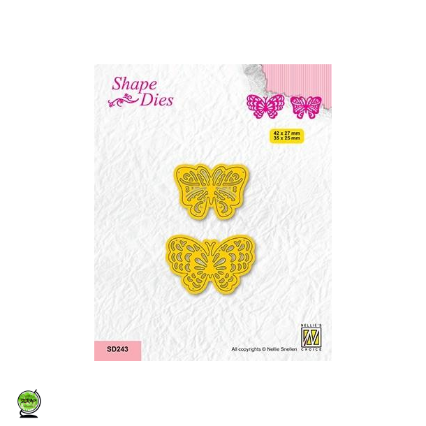 Nellie Snellen SD243 - Dies Two butterflies 1
