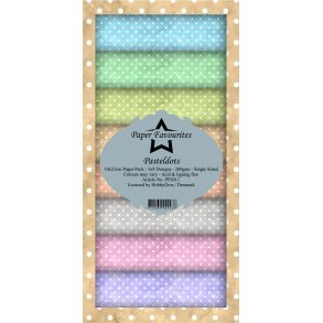 Paper Favourites PFS011 - Pastel Dots 10x21 cm