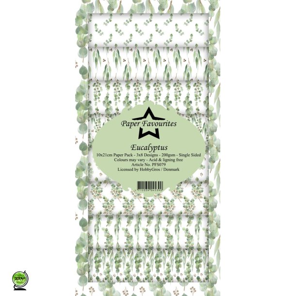 Paper Favourites PFS079 - Eucalyptus 10x21 cm