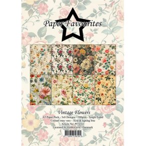 Paper Favourites PFA161 - Vintage Flowers 15x21 cm