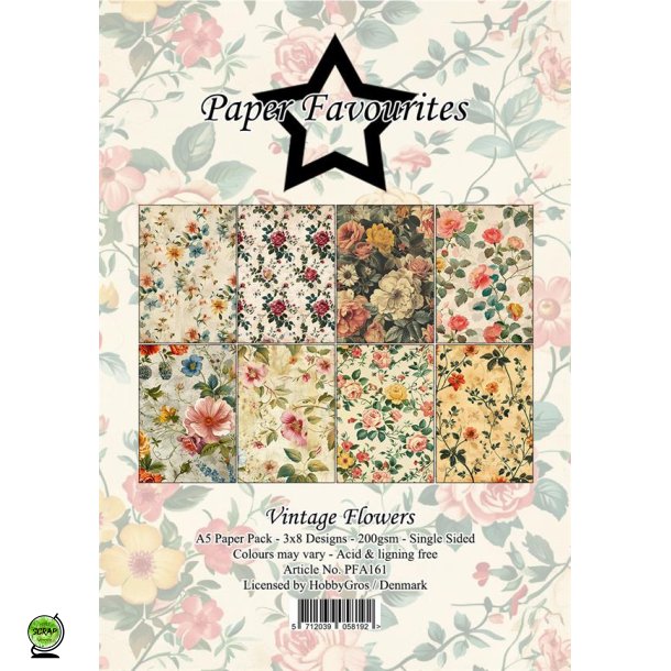 Paper Favourites PFA161 - Vintage Flowers 15x21 cm