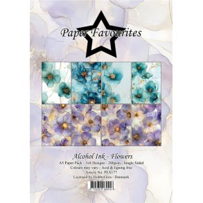 Paper Favourites PFA177 - Alcohol Ink - Flowers 15x21 cm A5