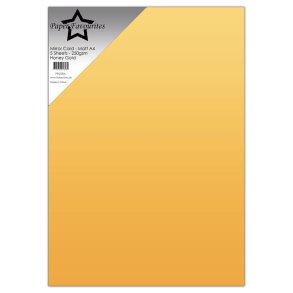 Paper Favourties PFSS004 - Mirror A4 Honey Gold 5 ark