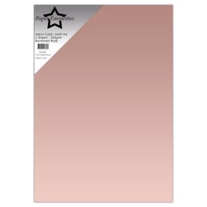 Paper Favourites PFSS006 - Mirror A4 Burnished Rose 250g 5 ark