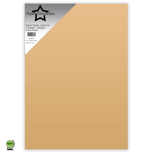 Paper Favourites PFSS007 - Mirror A4 Gold Pearl 250g 5 ark