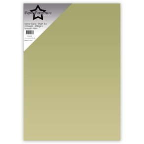 Paper Favourites PFSS009 - Mirror A4 Smooth Mint 250g 5 ark