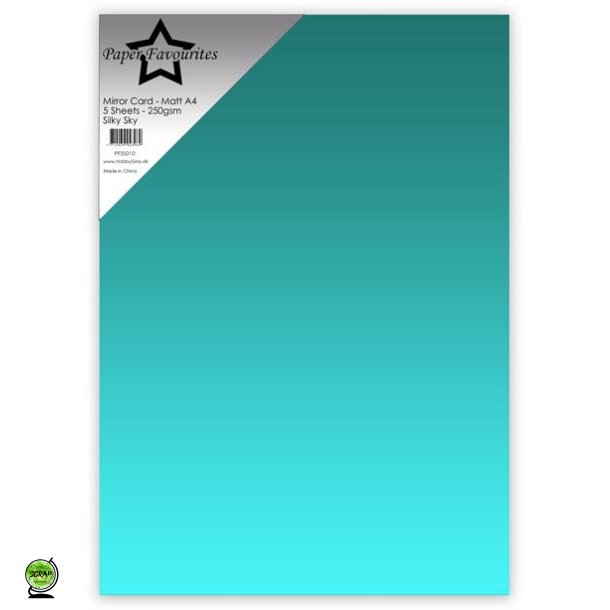 Paper Favourites PFSS010 - Mirror A4 Silky Sky 250g 5 ark