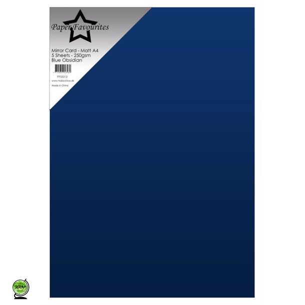 Paper Favourites PFSS012 - Mirror A4 Blue Obsidian 250g 5 ark