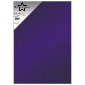Paper Favourites PFSS312 - Pearl  A4 Purple 140g 10 ark
