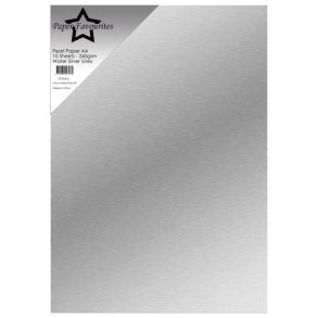 Paper Favourites PFSS401 - Pearl A4 Water Silver Grey 240g 10 ark