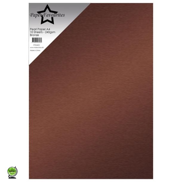 Paper Favourites PFSS405 - Pearl A4 Bronze 240g 10 ark