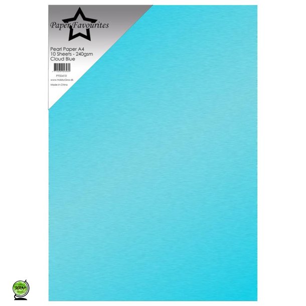 Paper Favourites PFSS4110 - Pearl A4 Cloud Blue 240g 10 ark