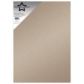 Paper Favourites PFSS413 - Pearl A4 Sand Golden 230g 10 ark