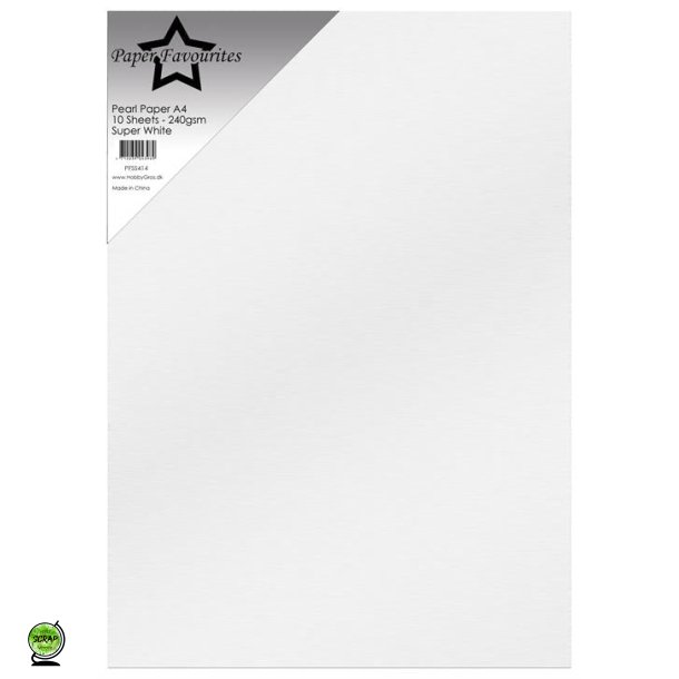 Paper Favourites PFSS414 - Pearl A4 Super White 240g 10 ark