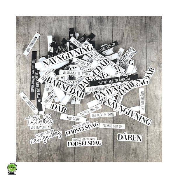 Dan Cuts 2875 - Die cuts "de frste tekster"