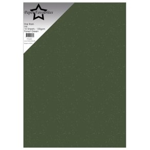 Paper Favourites PFSS606 - Star Rain Forest Green 130g 10 ark