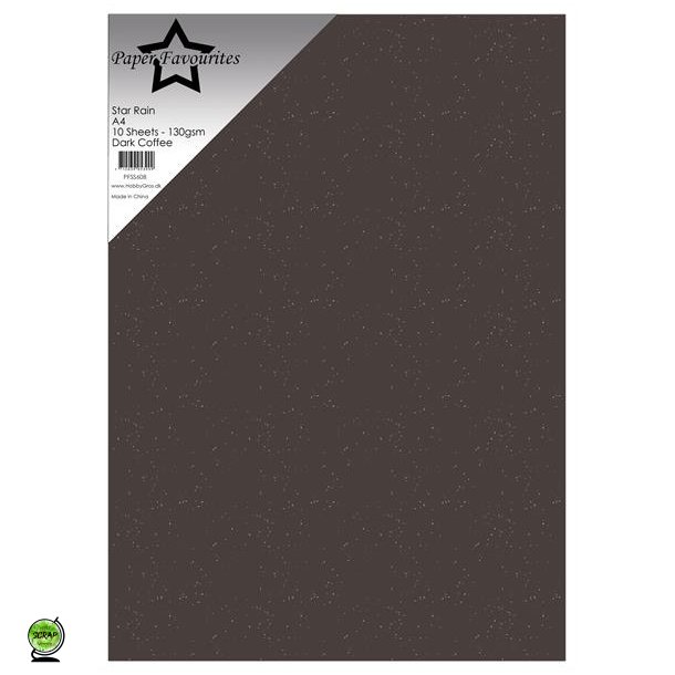 Paper Favourites PFSS608 - Star Rain Dark Coffee 130g 10 ark