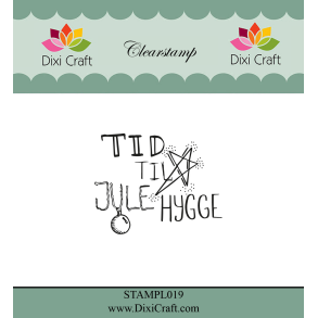 Dixi Craft STAMPL019 - stempel Tid til julehygge