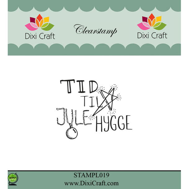 Dixi Craft STAMPL019 - stempel Tid til julehygge
