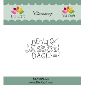 Dixi Craft STAMPL020 - stempel tekst Dejlige nissedage