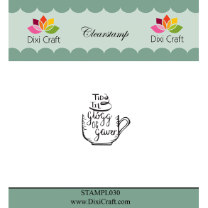 Dixi Craft STAMPL030 - stempel tekst Tid til glgg...