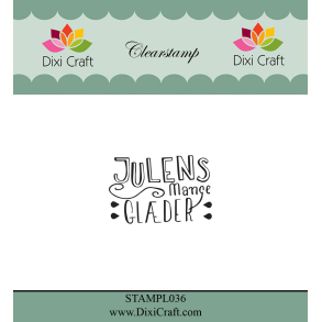 Dixi Craft STAMPL036 - stempel tekst Julens mange glder