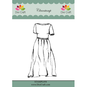 Dixi Craft STAMPL058 - stempel Kjole