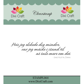 Dixi Craft STAMPL064 - stempel danske tekster