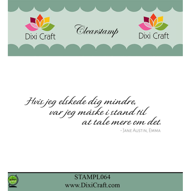 Dixi Craft STAMPL064 - stempel danske tekster