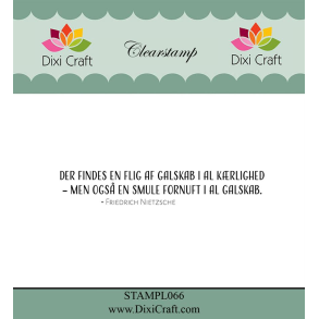 Dixi Craft STAMPL066 - stempel danske tekster