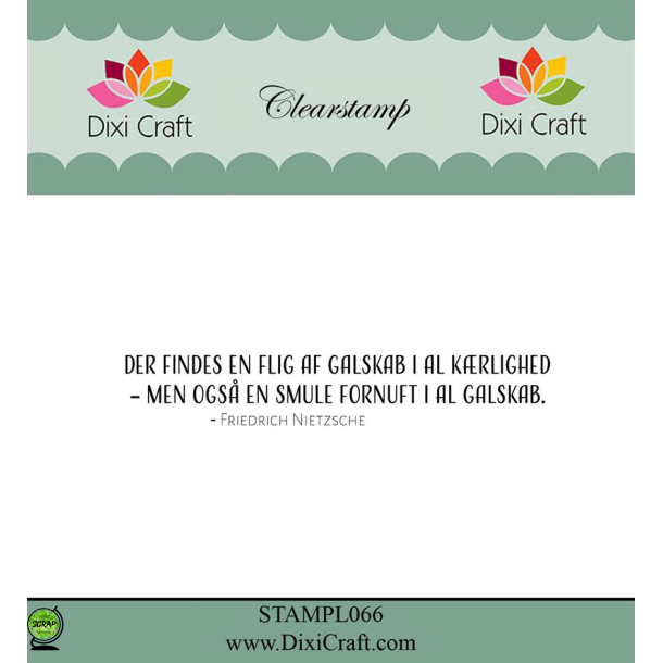 Dixi Craft STAMPL066 - stempel danske tekster
